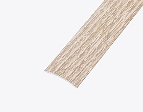 Порог (стык) Русский профиль  разноуровневый декорированный, 28*1800 мм, Дуб беленый